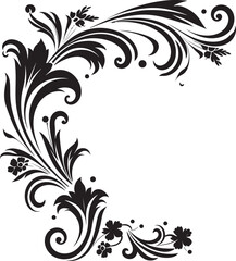 Vintage Decorative Element Elegant Iconography Elegant Retro Floral Ornament Timeless Art