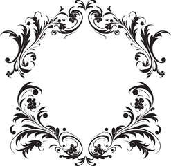 Elegant Retro Floral Ornament Timeless Art Delicate Victorian Floral Corner Decorative Graphic