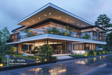 Fototapeta premium High-Quality Minimalist Home Design
