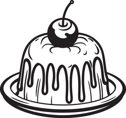 Antique Cake Symbol Iconic Dessert Art Classic Victorian Cake Emblem Time Honored Baking Craft