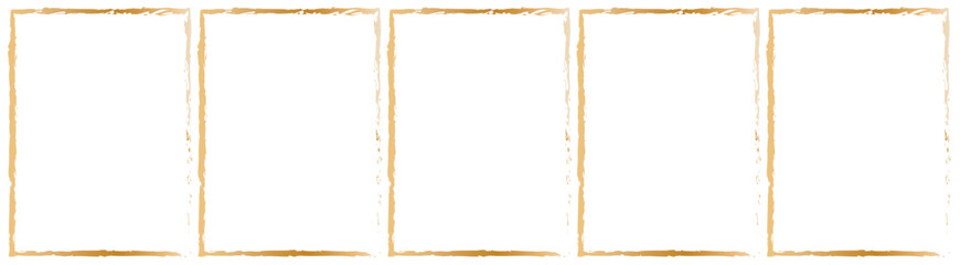 Obraz premium Grunge Square Frames Set of 9 Hand Drawn Borders Box Picture Social media Post Vector