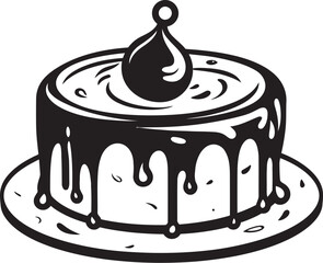 Classic Cake Design Artisanal Bakery Elegance Vintage Bakery Symbol Celebrating Classic Sweets