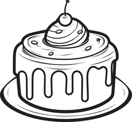 Antique Cake Symbol Traditional Pastry Art Classic Bakery Emblem Time Honored Cake Legacy