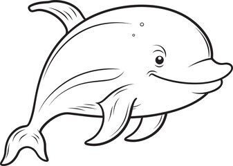 Modern Whale Logo Contemporary Artistic Vision of the Sea Whale Icon Design Majestic Marine Symbolism