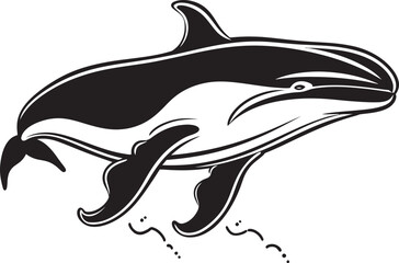 Vintage Whale Symbol Classic Nautical Charm Ethereal Whale Design Dreamlike Aquatic Creature