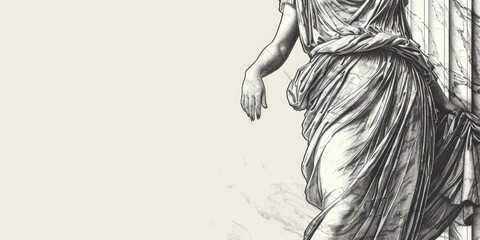 Classical Beauty in Grecian Robes