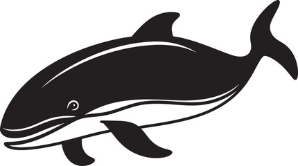 Whale Graphic Design Capturing Ocean Elegance Whale Iconography Emblem of Marine Life