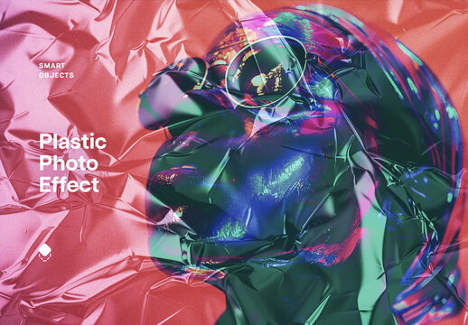 Plastic FX Photo Effect Mockup With Generative AI