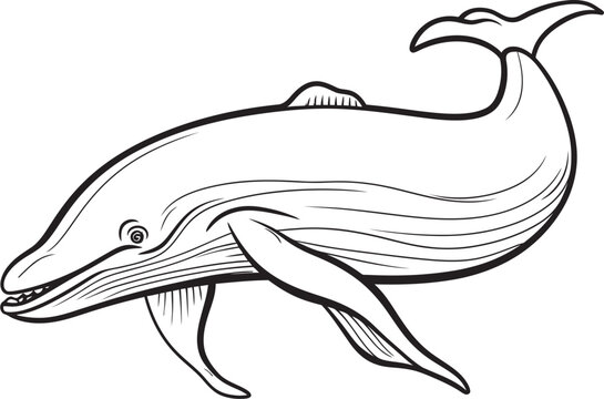 recommend clip art: Vintage Whale Logo Classic Maritime Symbolism Elegant Whale Symbol Stylish Representation of the Sea