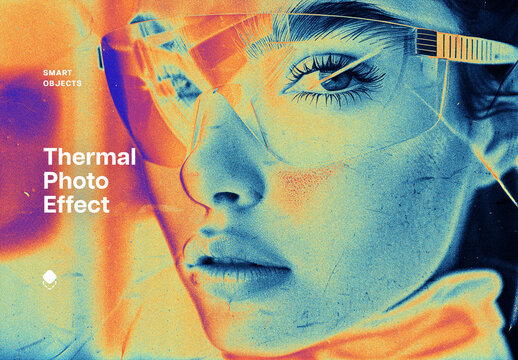 Thermal FX Photo Effect Mockup With Generative AI
