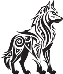 Simple Wolf Logo Graphic Representation Minimalist Wolf Symbol Essential Nature Symbol