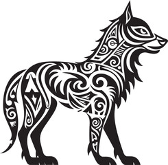 Minimalist Wolf Logo Clean and Concise Art Simple Wolf Symbol Symbolic Representation