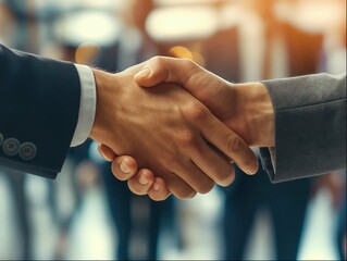 business people shaking hands