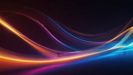 Obraz premium abstract background with glowing lines