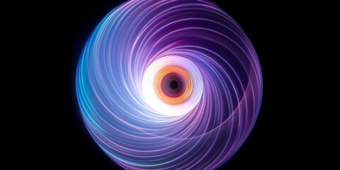 Futuristischer Hintergrund in leuchtenden bunten LED Neon Linien f&uuml;r Webdesign und Drucksachen als Vorlage