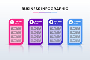 Elevate Your Business with a 4-Step Strategy Infographic!