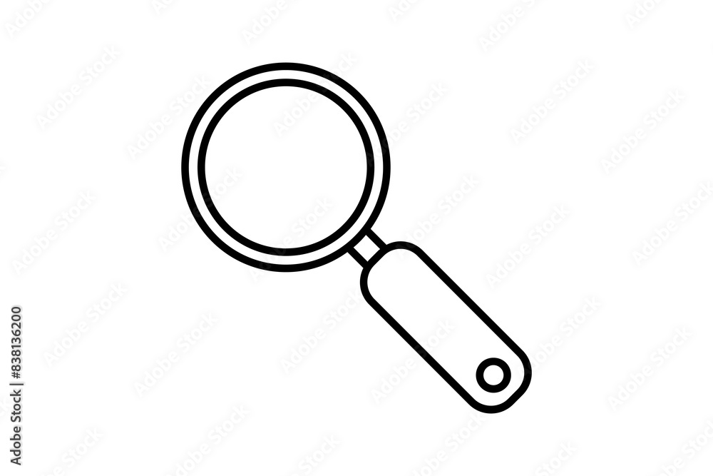 Poster magnifying glass icon. icon related to edit tool. suitable for web site, app, user interfaces, print