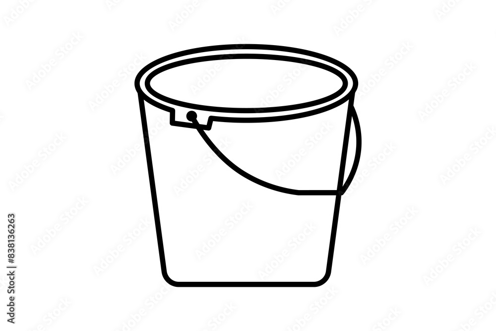 Aufkleber bucket icon. icon related to edit tool. suitable for web site, app, user interfaces, printable etc. 