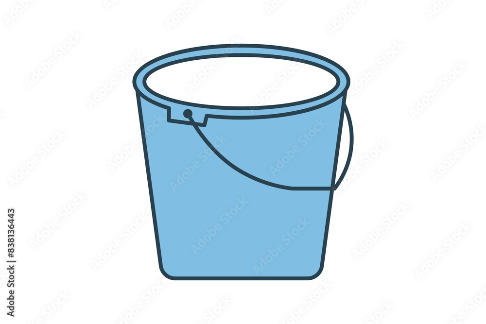 Poster bucket icon. icon related to edit tool. suitable for web site, app, user interfaces, printable etc. 