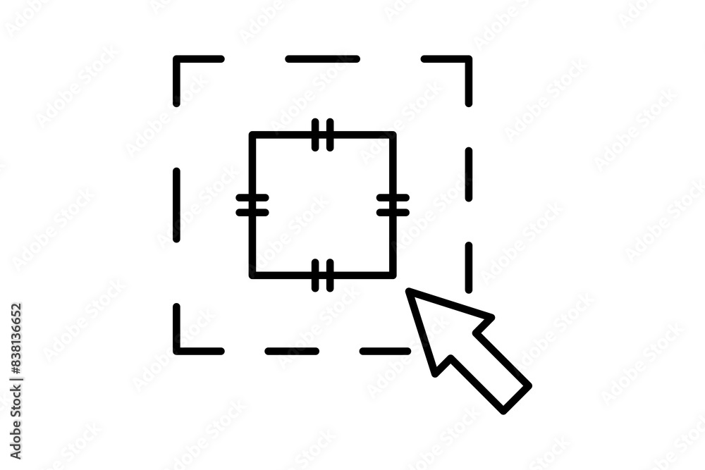 Poster selection tool icon. icon related to edit tool. suitable for web site, app, user interfaces, printab