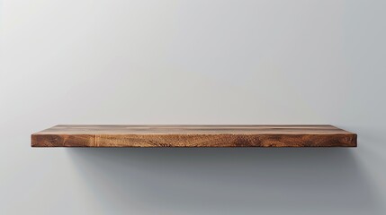 Isolated on transparent background, shelf tv in modern empty room with minimal design.