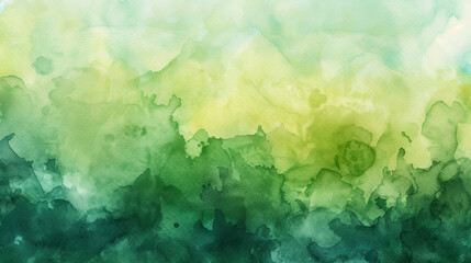 Fototapeta premium Abstract green watercolor paper textured illustration for grunge design, vintage card, templates. Watercolor mockup 