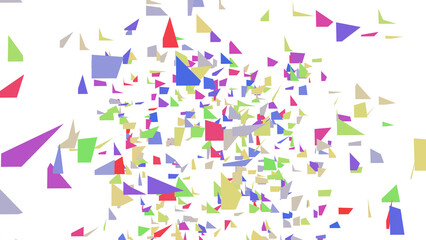 カラフルな紙吹雪