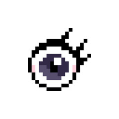 Pixel illustration of an eye