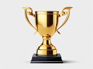 Fototapeta premium Premium Gold Trophy Cup Perfect for Celebrating Winners
