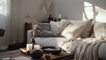 The embodiment of coziness. A stylish room with exquisite decorations