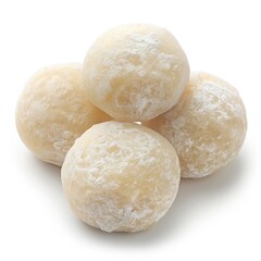 Sweet Mochi Japan isolated on white background. High-resolution Japanese dessert image
