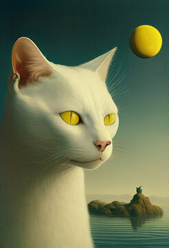 The White Cat with Golden Eyes