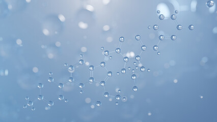 danicopan molecular structure 3d, voydeya, structural chemical formula view from a microscope