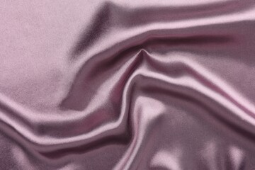 Texture of beautiful silk fabric as background, closeup