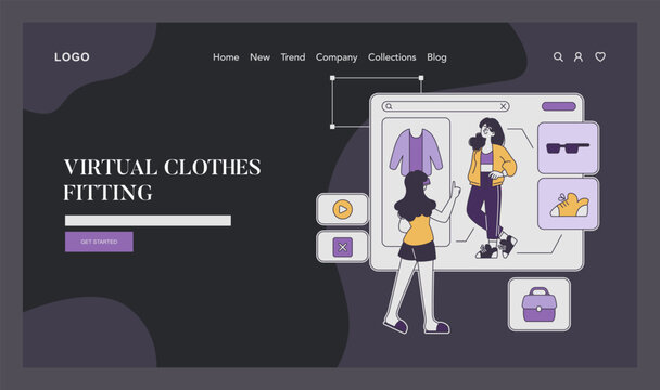 fashion tech. Flat Vector Illustration