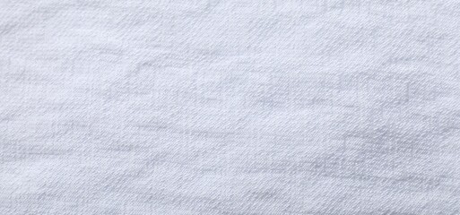 Texture of white fabric as background, top view