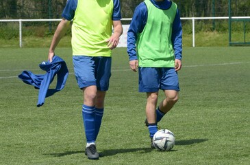 Fototapeta premium les deux joueurs de football