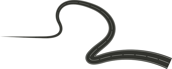 Street turn and curve long way, road, race, highways, asphalt