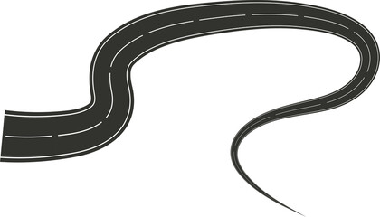 Street turn and curve long way, road, race, highways, asphalt