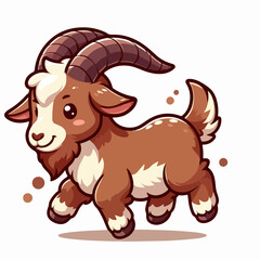 goat cartoon animal element clipart