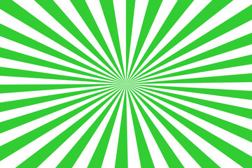LimeGreen Sunburst for the background. flag of japanese. The rising sun..