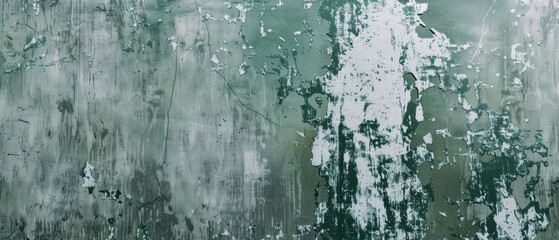 Grungy metal texture with peeling paint, showcasing urban decay.