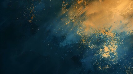 Obraz premium Gradient Gold to dark azure background