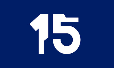 Number Tech Blue Modern Logo