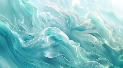 Obraz premium Gradient Azure to mint smooth banner