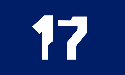 Number Tech Blue Modern Logo