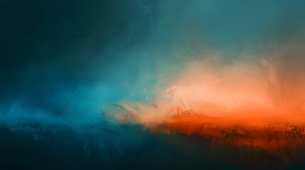 Gradient Copper to azure blend banner