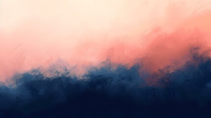 Obraz premium Gradient peach to navy smooth backdrop