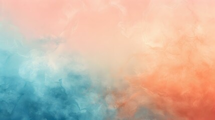 Obraz premium Gradient Azure to peach smooth effect backdrop