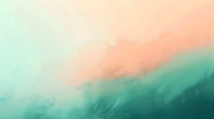 Naklejka premium Gradient peach to jade smooth background